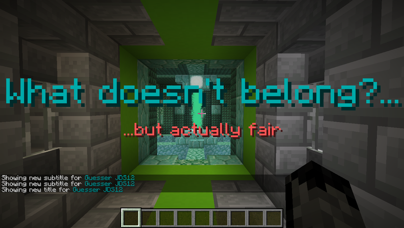 Скачать Actually Fair What Doesn't Belong для Minecraft 1.14