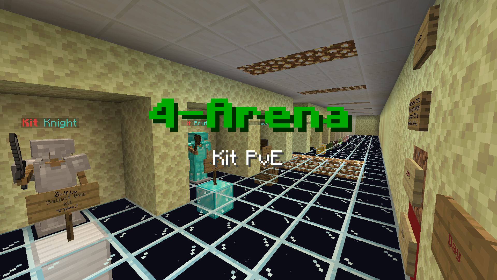 Скачать 4-Arena Kit PvE для Minecraft 1.14.3