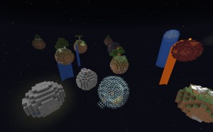 Скачать Floating Planets Survival для Minecraft 1.16.4