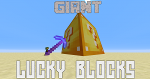 Скачать Giant Lucky Blocks для Minecraft 1.12.2