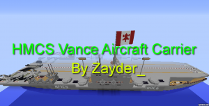 Скачать HMCS Vance Aircraft Carrier для Minecraft 1.12.2