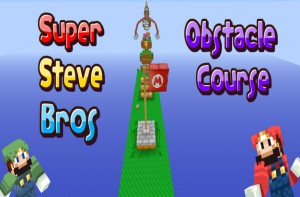Скачать Super Steve Bros Obstacle Course для Minecraft 1.9