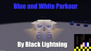 Скачать Blue and White Parkour для Minecraft 1.8