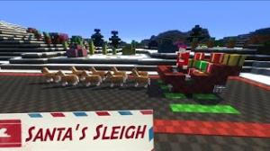 Скачать Santa's Sleigh для Minecraft 1.8