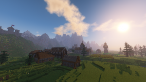 Скачать Medieval Village with Castle для Minecraft 1.12.2