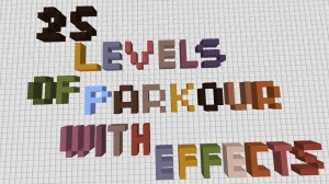 Скачать 25 Levels of Parkour With Effects для Minecraft 1.16.3