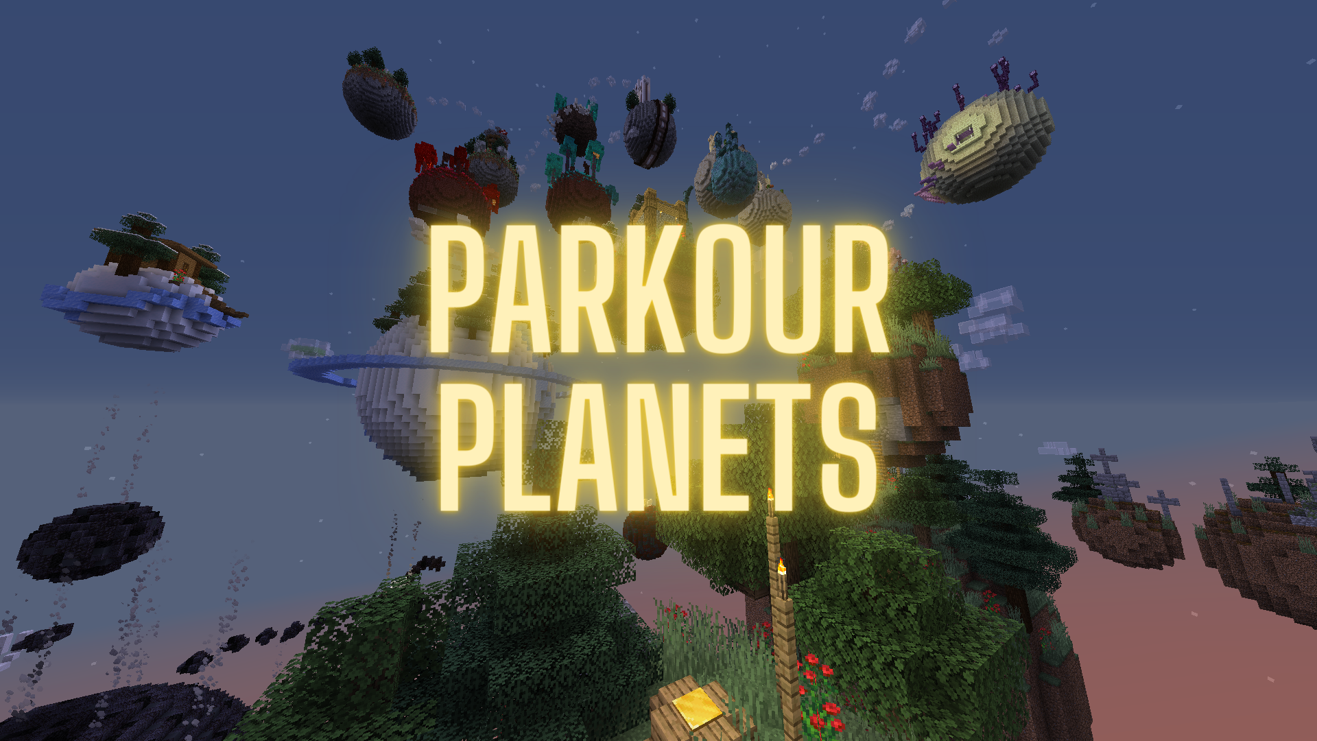 Скачать «Parkour Planets» (5 mb) карта для Minecraft