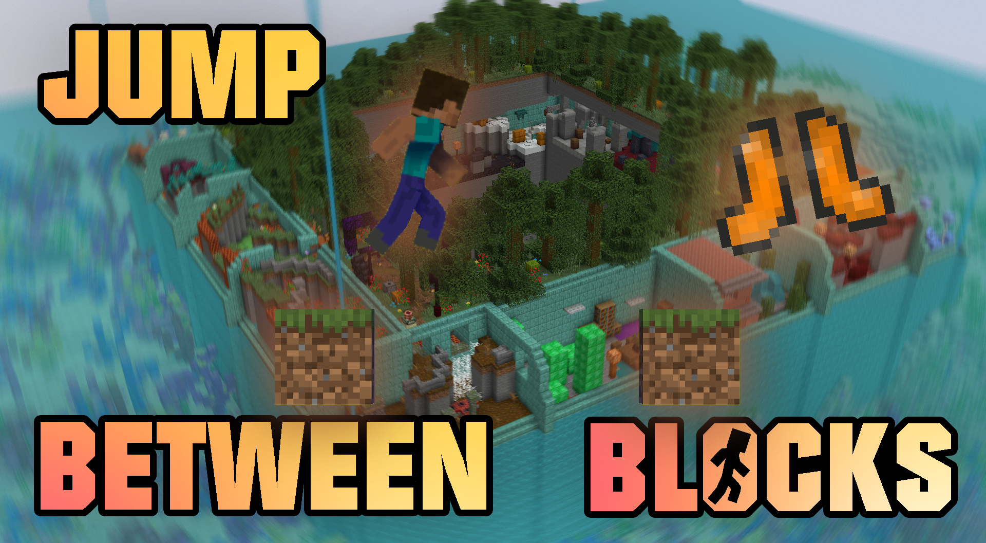Скачать Jump Between Blocks для Minecraft 1.16.5