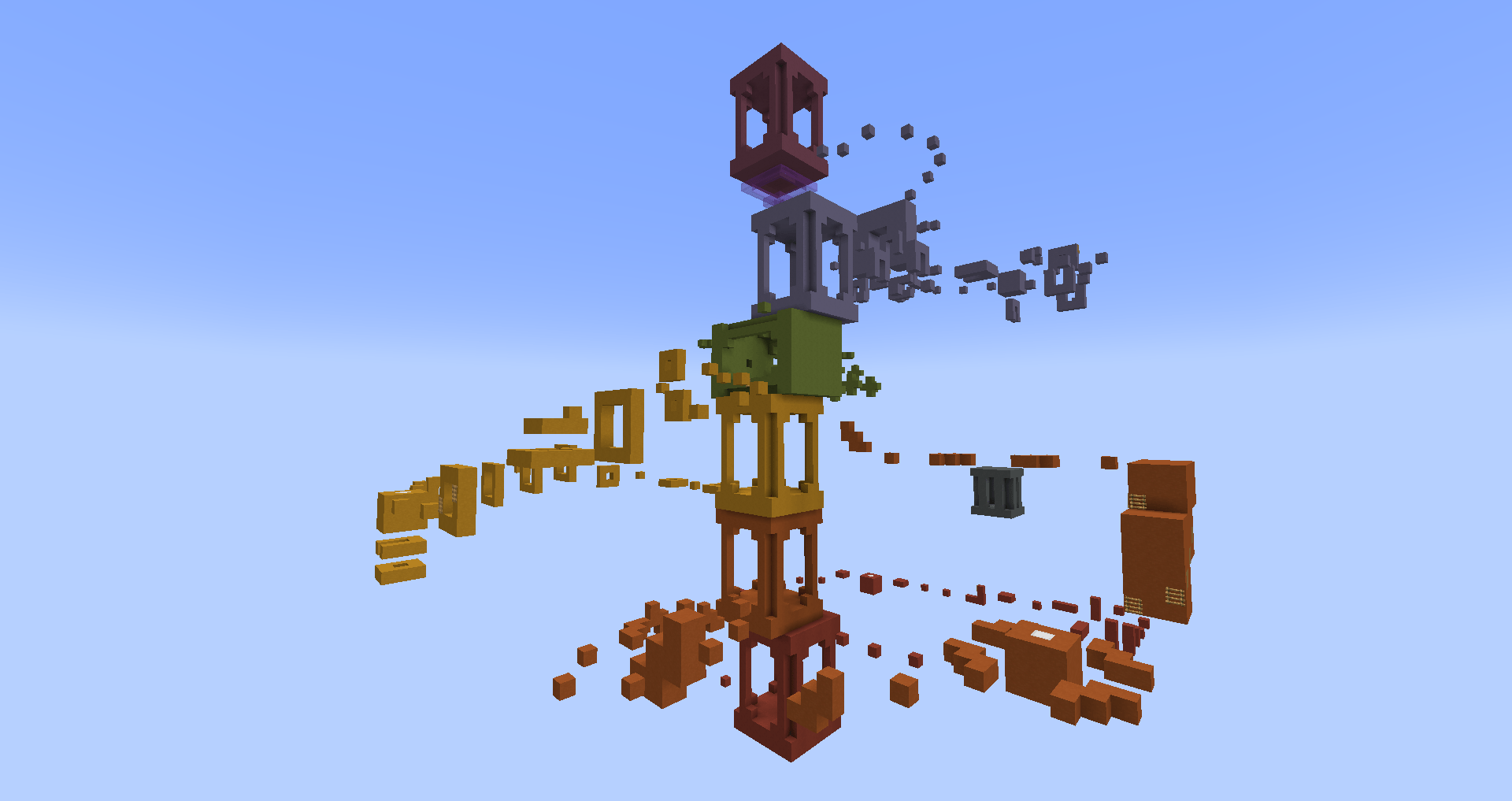 Скачать Color Tower для Minecraft 1.17.1