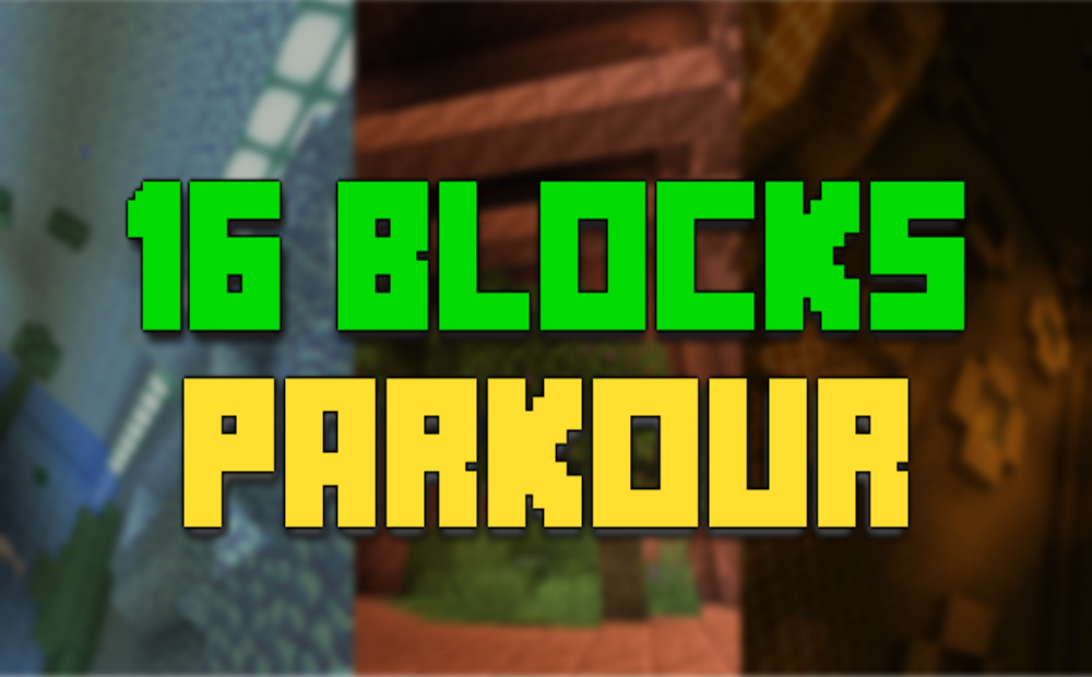 Скачать 16 BLOCKS PARKOUR для Minecraft 1.17.1