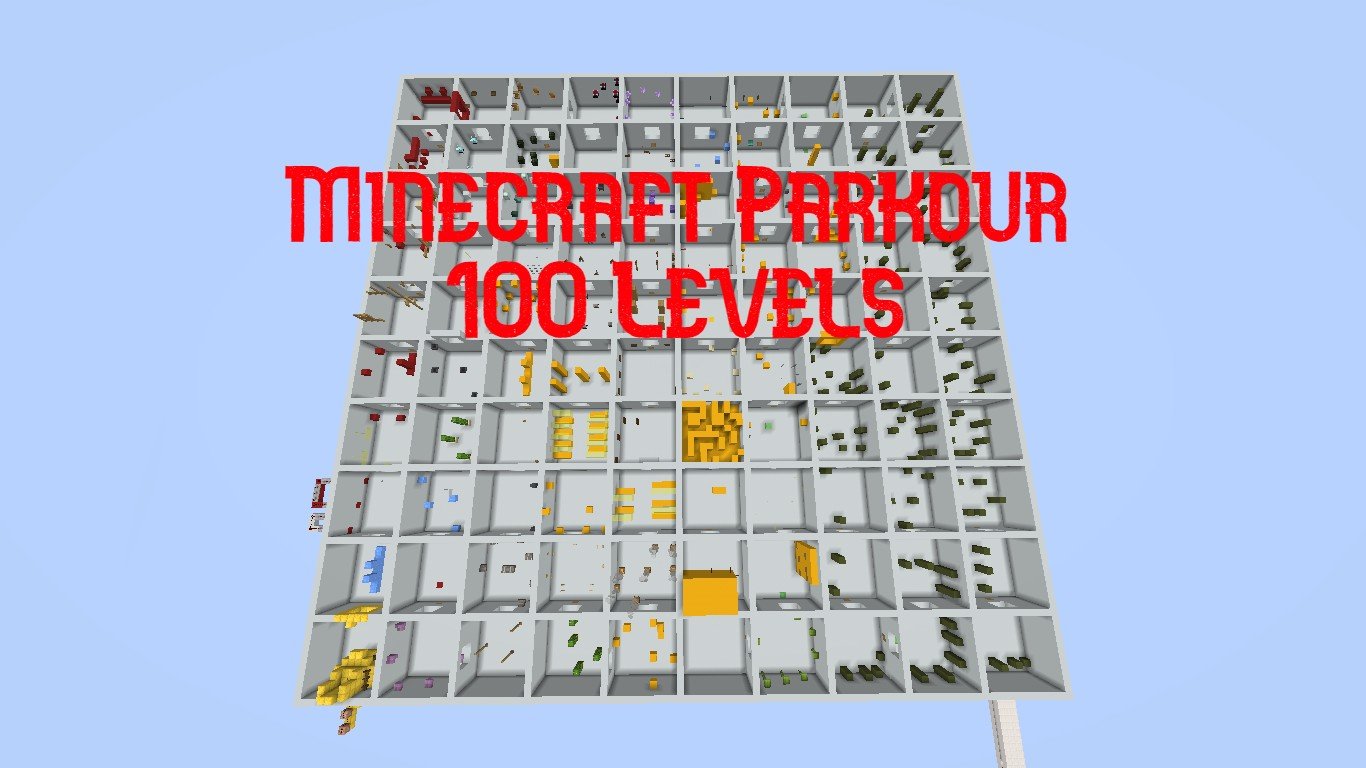 Скачать MINECRAFT PARKOUR: 100 LEVELS! для Minecraft 1.17.1