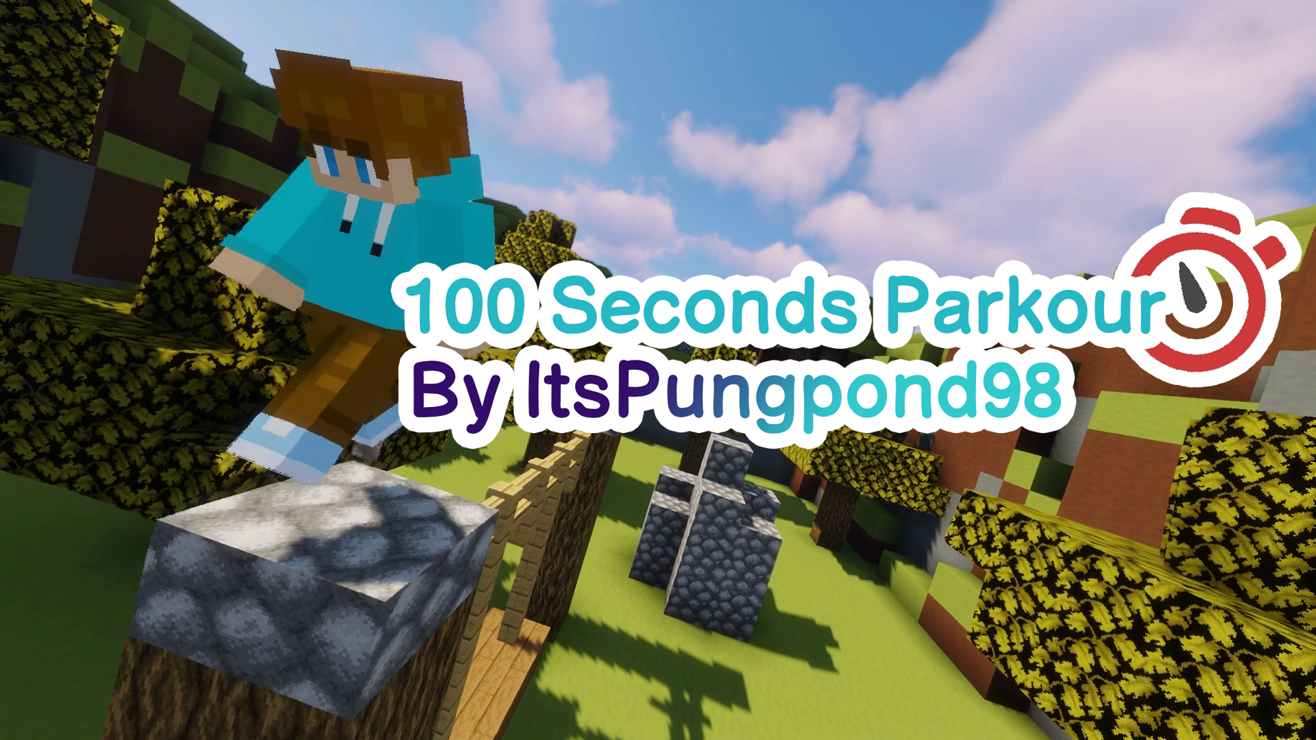 Скачать 100 Seconds Parkour 1.0 для Minecraft 1.19.2