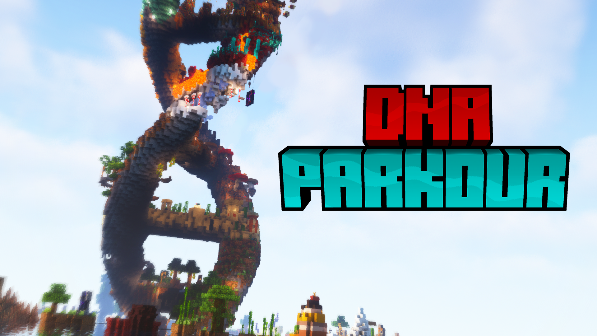Скачать DNA Parkour 1.0 для Minecraft 1.19