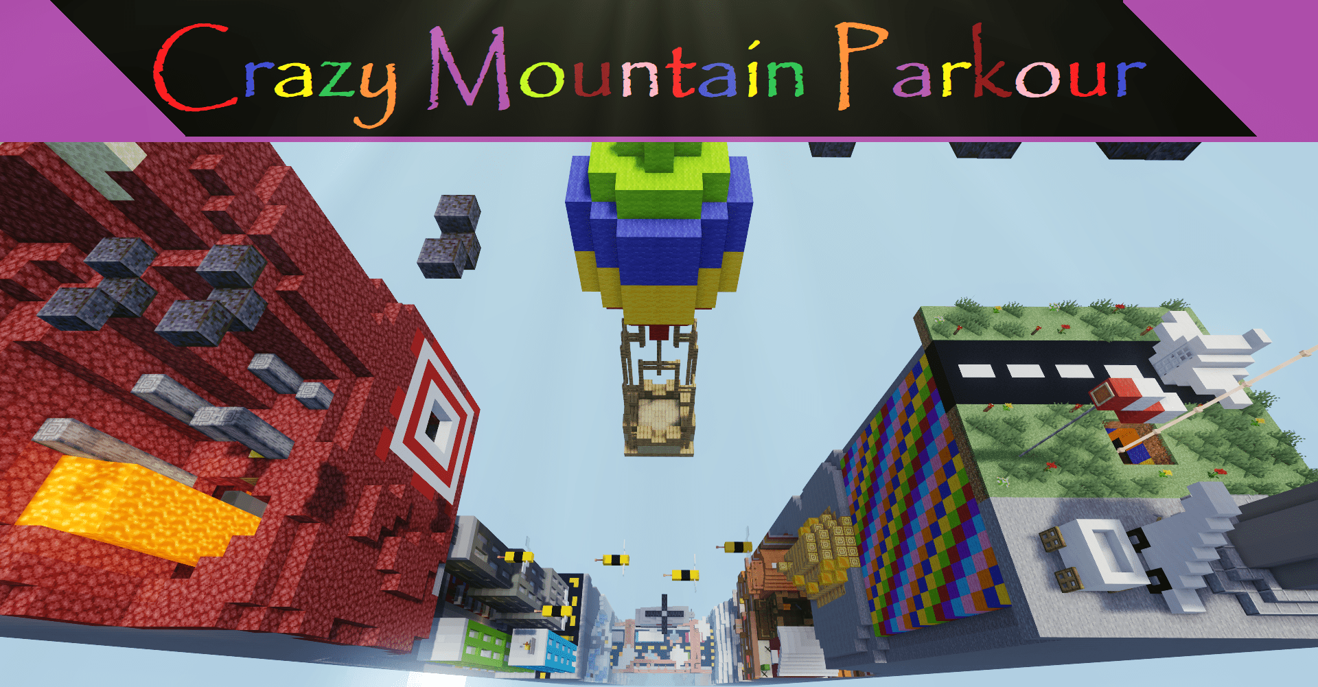 Скачать Crazy Mountain Parkour 1.0 для Minecraft 1.18.2