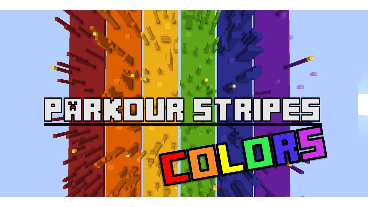 Скачать Parkour Stripes Colors 1.0 для Minecraft 1.18.2