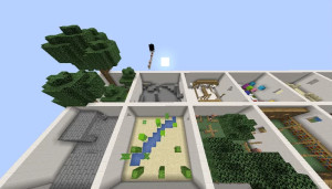 Скачать Parkour Through Squares для Minecraft 1.21.5